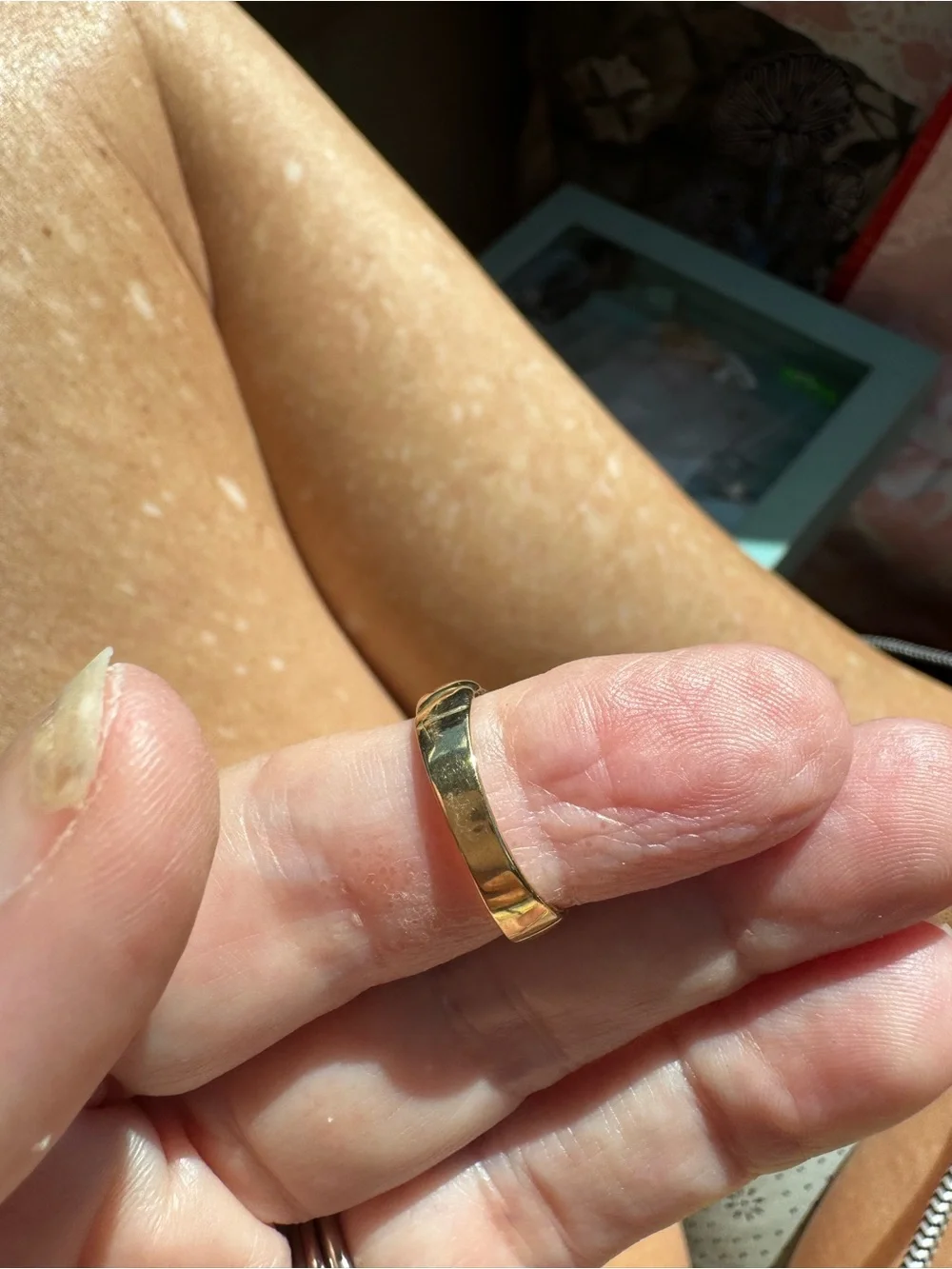 10k stamped acid tested Classic Twisted Rope Gold Band Ring - Gold size 7